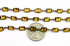 Whiskey Topaz Rectangle Faceted Bezel Chain in Antique Rhodium, 8x6 mm, (BC-WTZ-100)